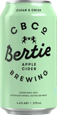 CBCo Bertie Cold Pressed Apple Cider Cans 6x375mL