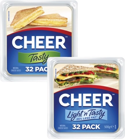 Cheer Cheese Slices 500g