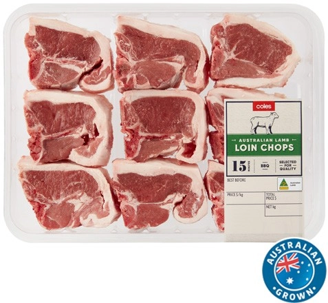 Coles Australian Lamb Loin Chops