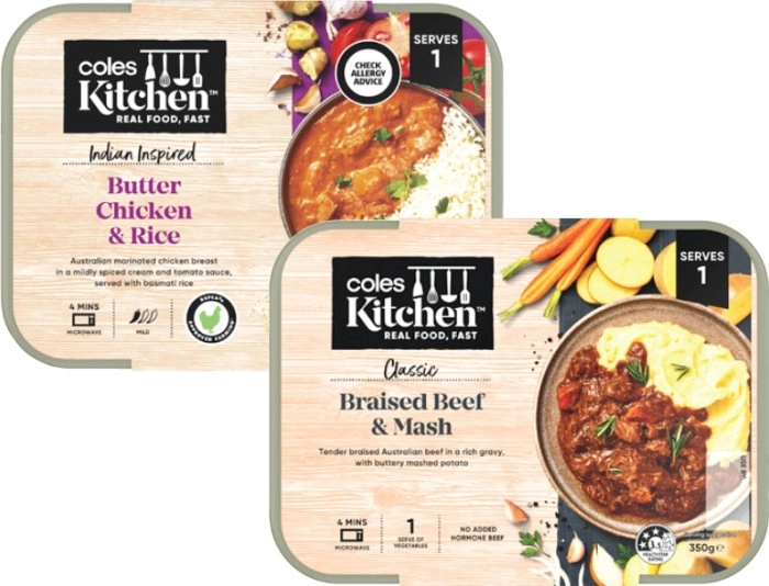 Coles Kitchen Meals 330g-350g