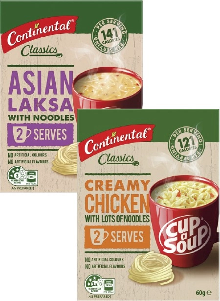 Continental Cup a Soup 2 Serve 50g-75g