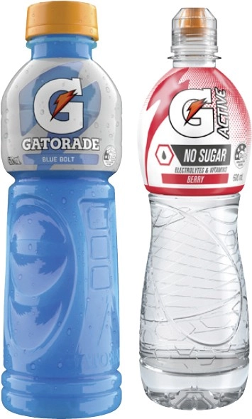 Gatorade Sports Drink or Active Water 600mL