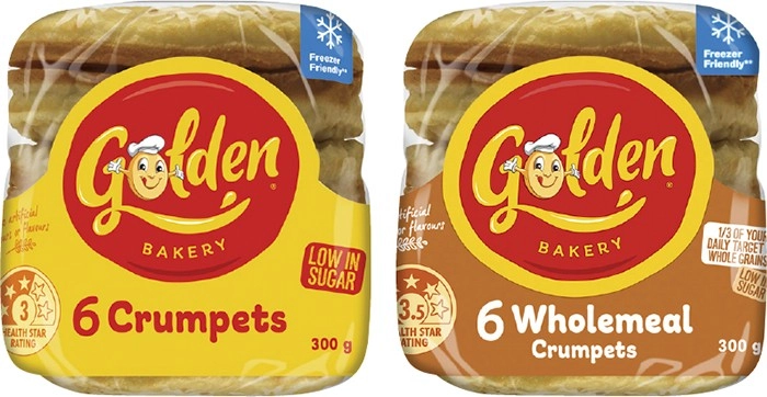 Golden Crumpet Rounds 6 Pack 300g