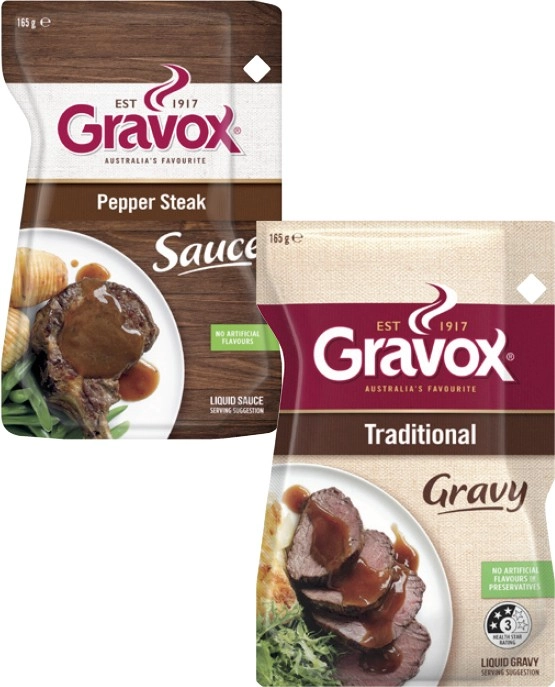 Gravox Liquid Gravy or Finishing Sauce 165g