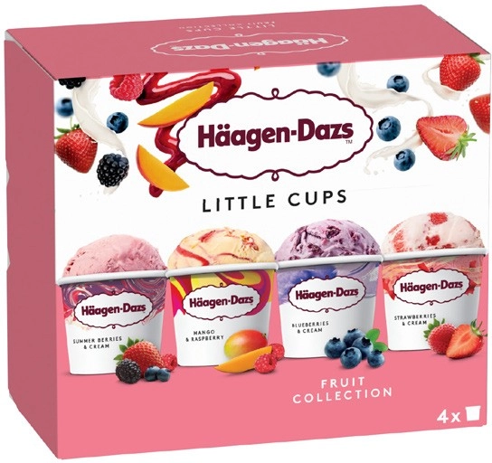 Häagen Dazs Mini Tub 4 Pack 380mL