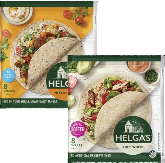 Helga's Wraps 445g-508g