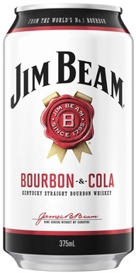 Jim Beam White & Cola Cans 6x375mL