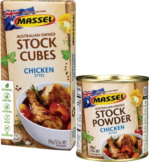 Massel Stock Powder 140g-168g or Ultra Cube Stock 105g