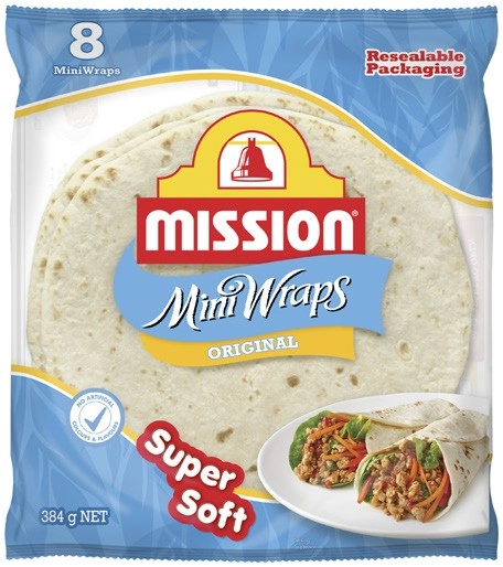 Mission Mini Wraps 8 Pack 384g