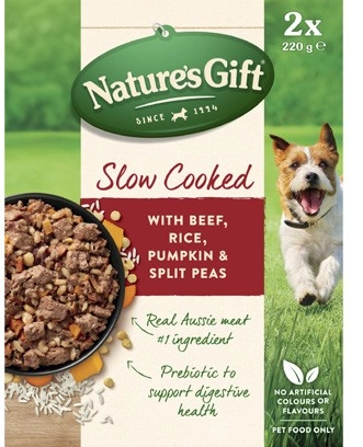 Nature's Gift Slow Cooked Dog Food 2x220g