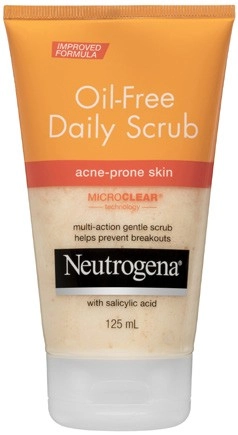 Neutrogena Oil Free Acne Daily Face Scrub 125mL