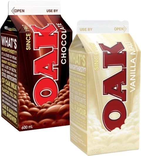 Oak Flavoured Milk 600mL