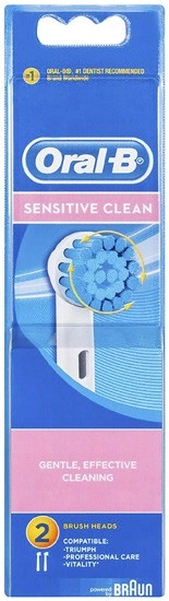 Oral B Precision Clean Sensitive Electric Toothbrush Refill Heads 2 Pack