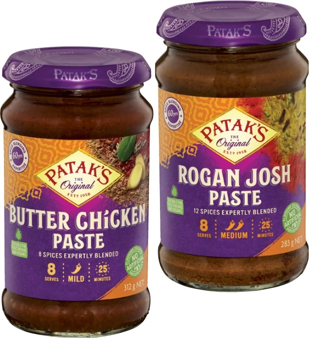 Patak's Curry Paste 283g-312g