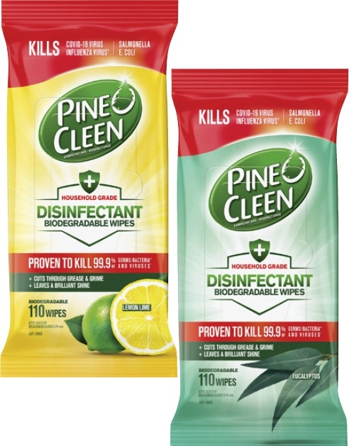 Pine O Cleen Disinfectant Wipes 110 Pack