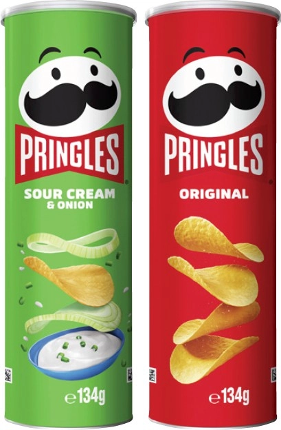 Pringles Potato Crisps 118g-134g