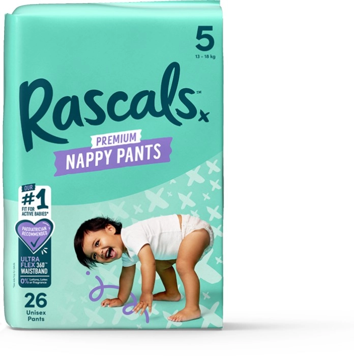 Rascals Premium Nappy Pants 22 Pack-29 Pack