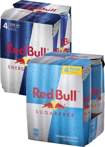 Red Bull Energy Drink 4x250mL