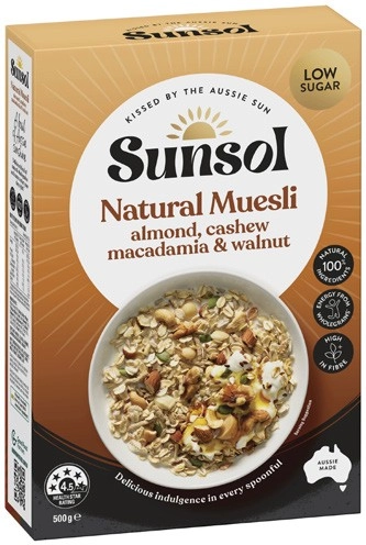 Sunsol Natural Muesli 500g