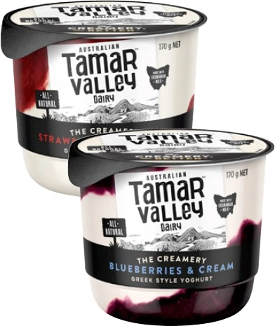 Tamar Valley Dairy The Creamery Greek Style Yoghurt 170g