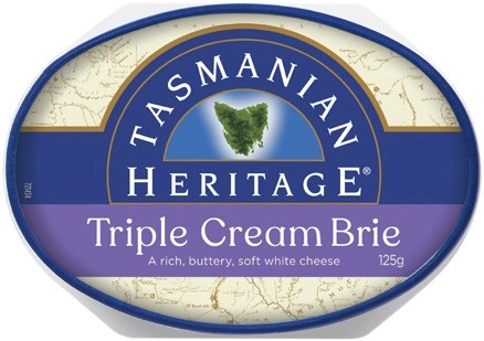 Tasmanian Heritage Triple Cream Brie 125g