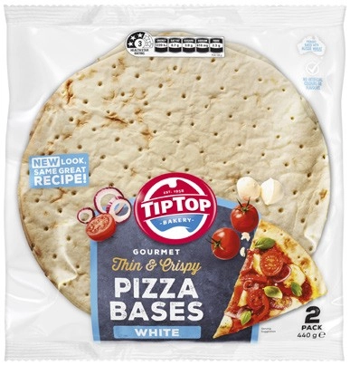 Tip Top Pizza Base 2 Pack 440g