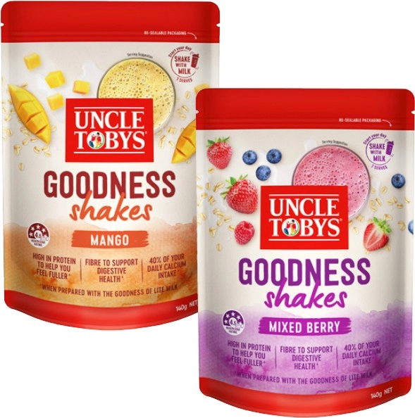 Uncle Tobys Goodness Shakes 140g