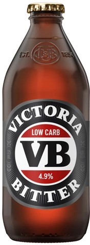 Victoria Bitter Low Carb Bottles 24x375mL