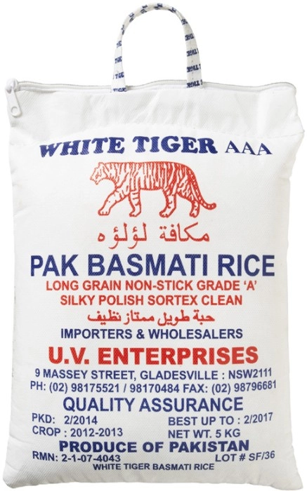 White Tiger Basmati Rice 5kg