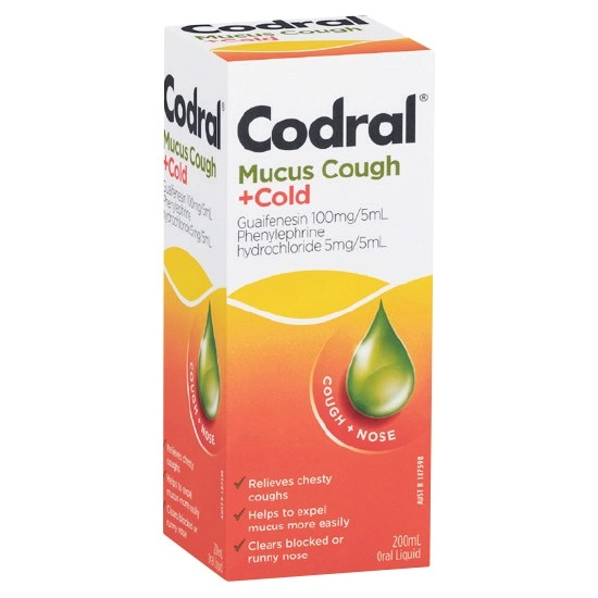 Codral Mucus Cough + Cold Oral Liquid 200ml*