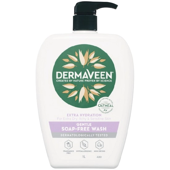 Dermaveen Extra Hydration Gentle Soap Free Wash 1 Litre