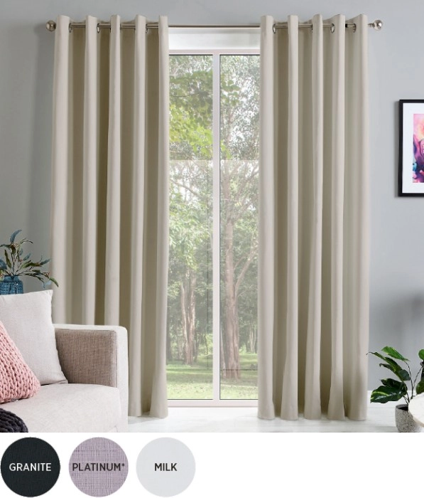 40% off Ishtar Blockout Eyelet Curtains