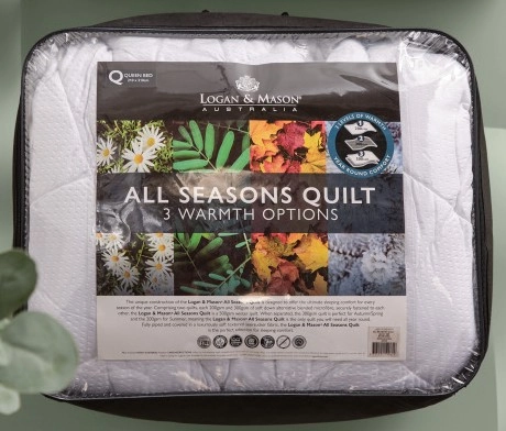 50% off Logan & Mason All Seasons 500GSM Quilt