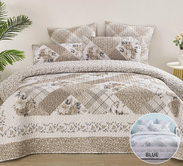 KOO Lottie Quilted Coverlet Set 220 x 240cm