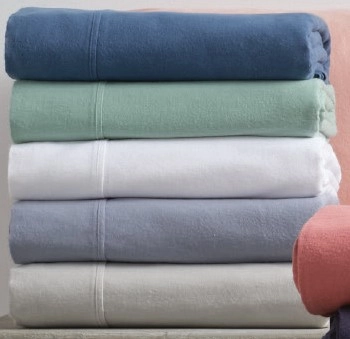 KOO Plain Flannelette Sheet Set