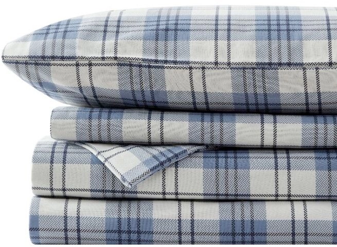 Logan & Mason Oxford Flannelette Sheet Set