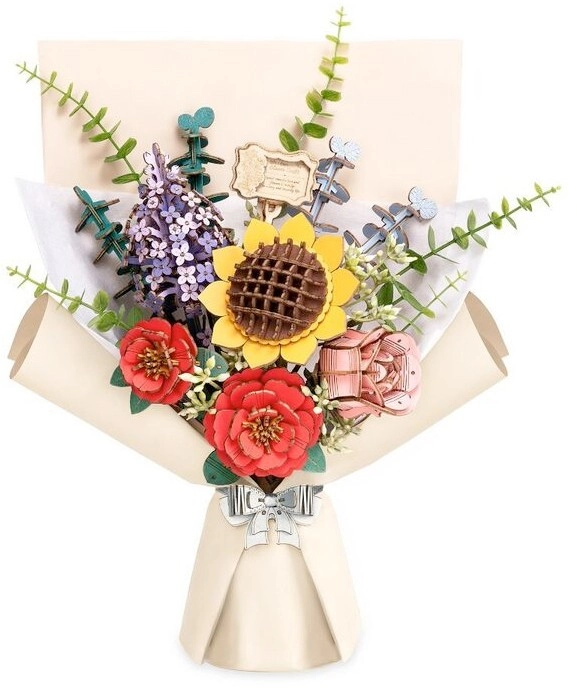 Robotime Wooden Bloom Bouquet