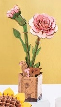 Robotime Wooden Bloom Carnation Single Stem