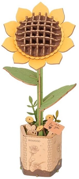 Robotime Wooden Bloom Sunflower Single Stem