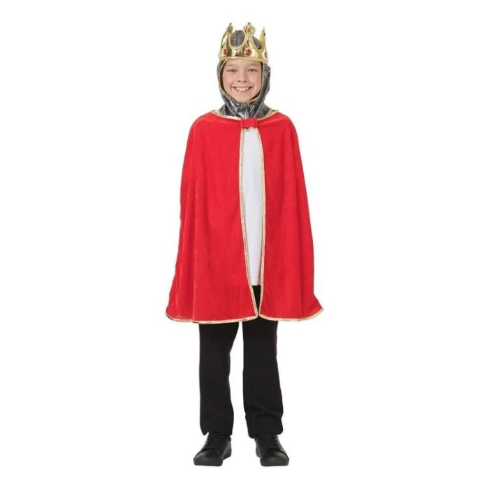 Spartys King Crown & Cape Kids Costume