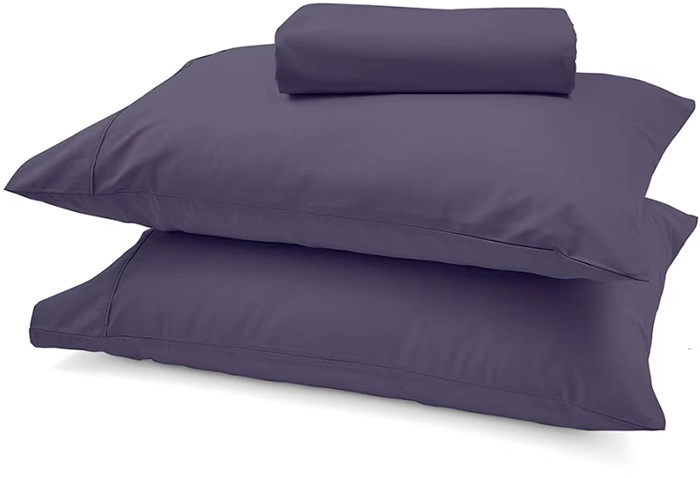 250 Thread Count Cotton Rich Sheet Set - Queen Bed, Denim