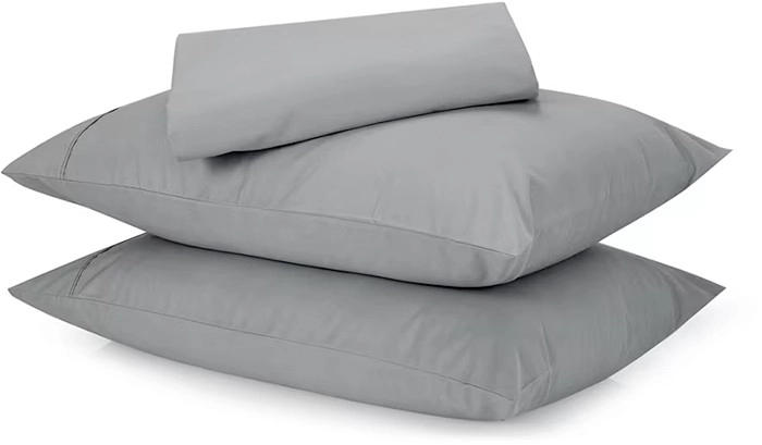 250 Thread Count Cotton Rich Sheet Set - Queen Bed, Grey