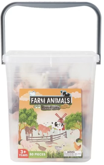 60 Piece Farm Animals Adventure Set