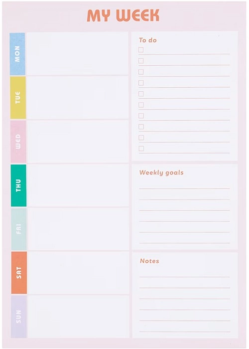 A5 Weekly Planner