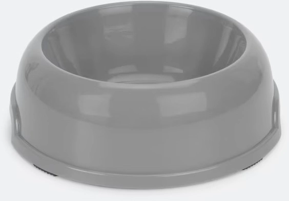 Cat Bowl Plastic - Grey