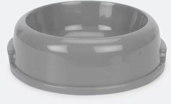 Dog Bowl Plastic - Grey