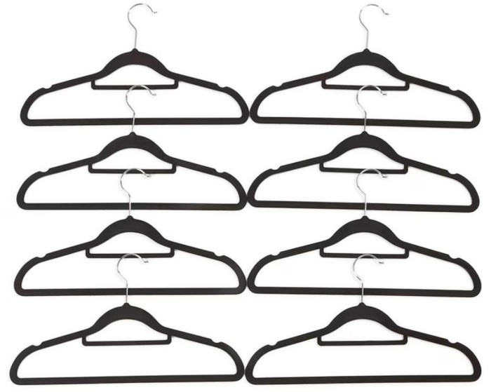 Flocked Hangers - Pack of 8