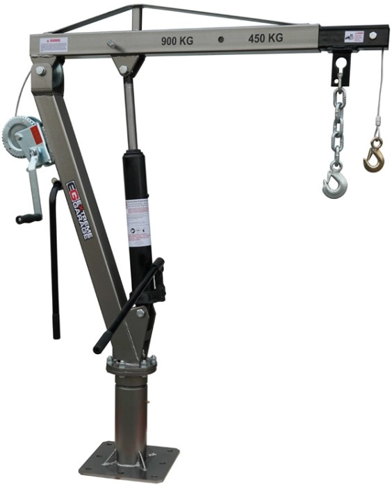 Extreme Garage Swivel Ute Crane with Winch 900KG