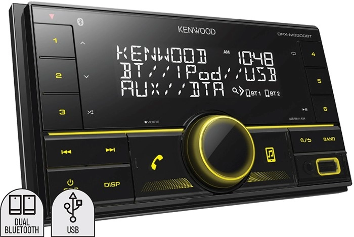 Kenwood 2DIN Digital Media Bluetooth Receiver