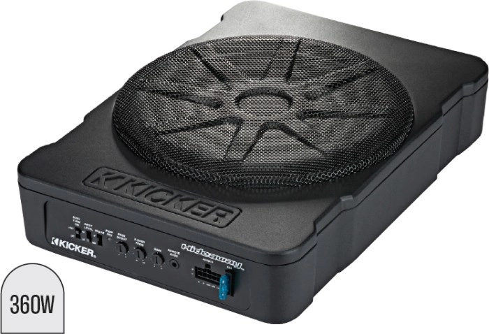 Kicker 10” Hideaway Subwoofer with Built in Amplifier